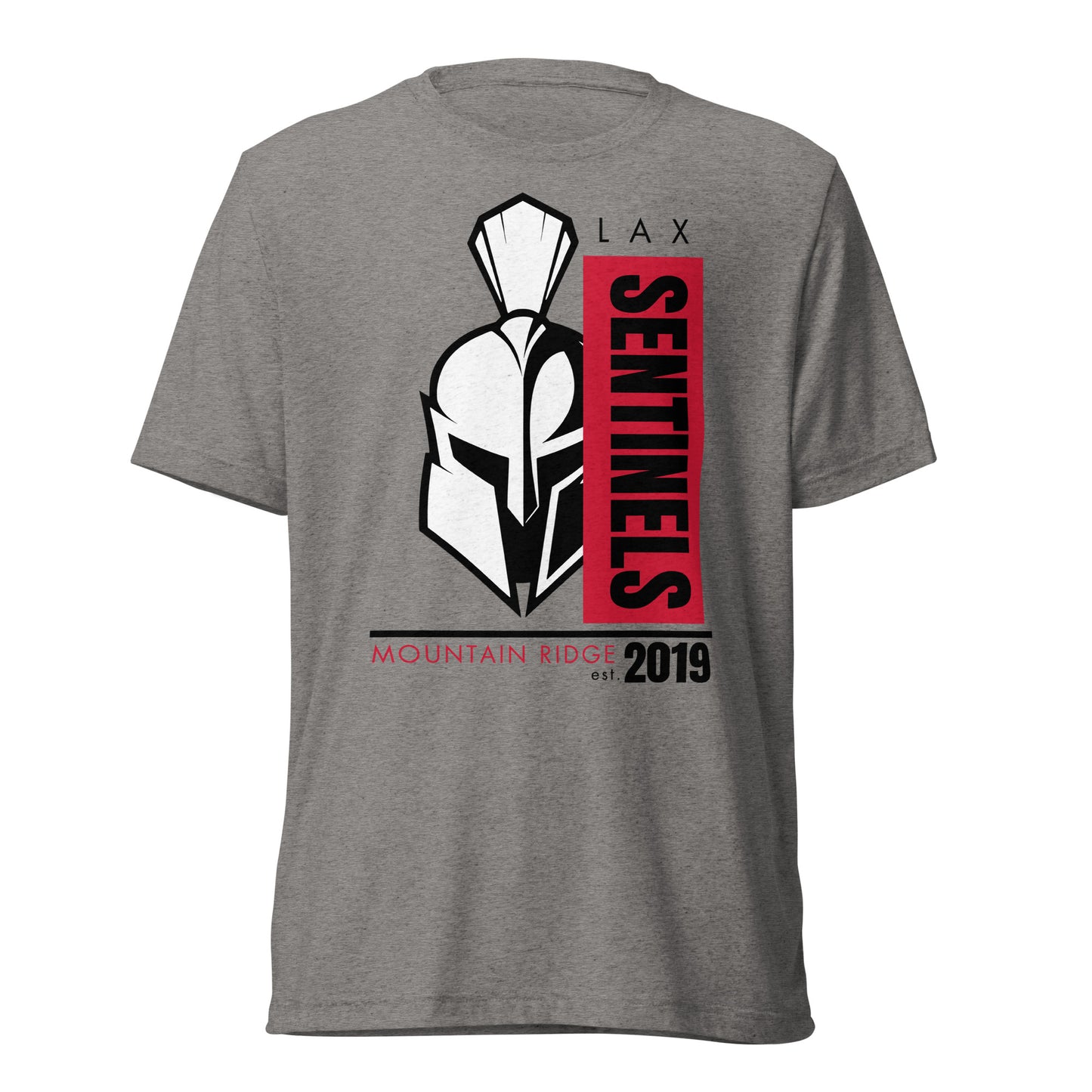 Adult Mountain Ridge Sentinels Lacrosse Bella + Canvas Tri-Blend T-Shirt