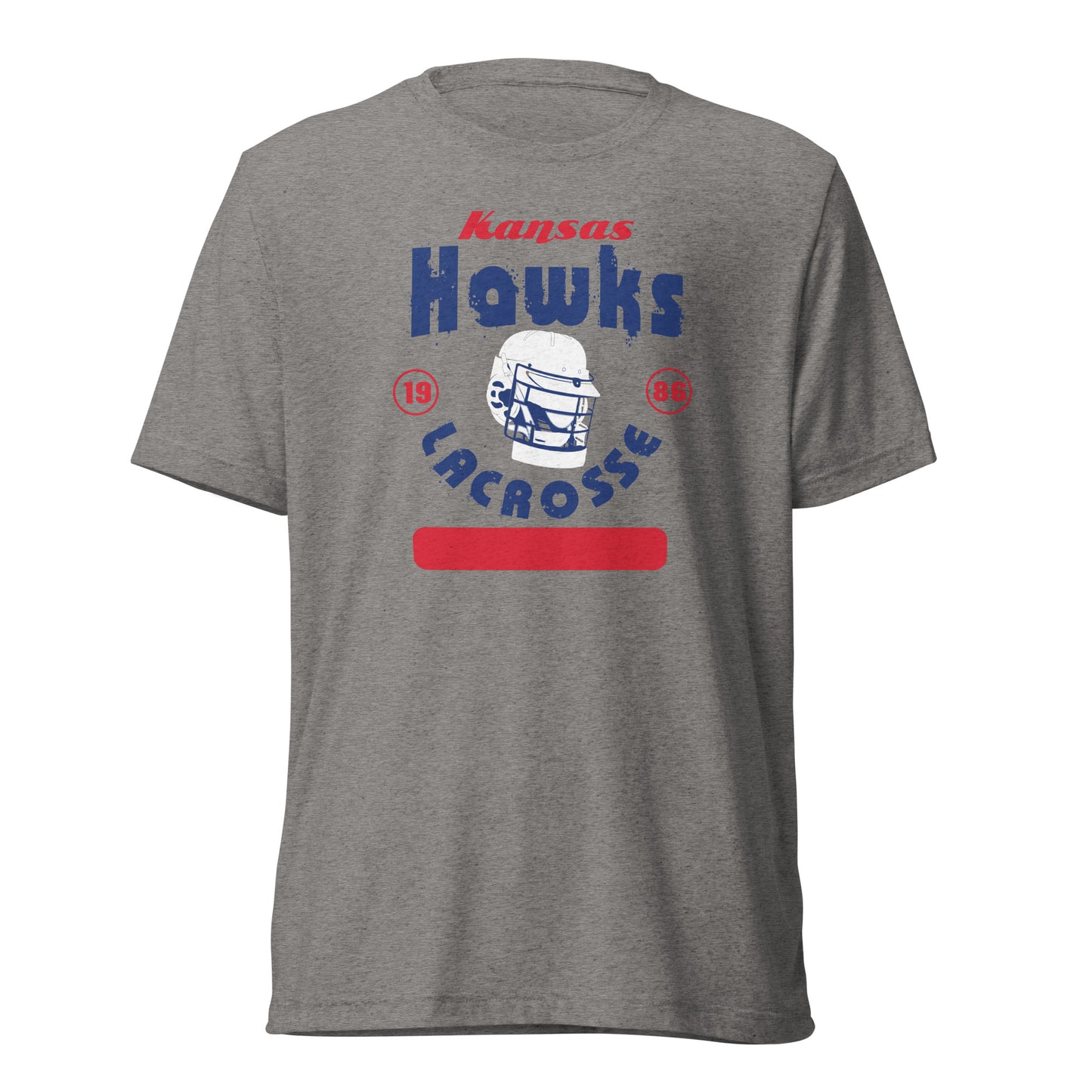Adult KU Club Lacrosse Bella + Canvas Tri-Blend T-Shirt