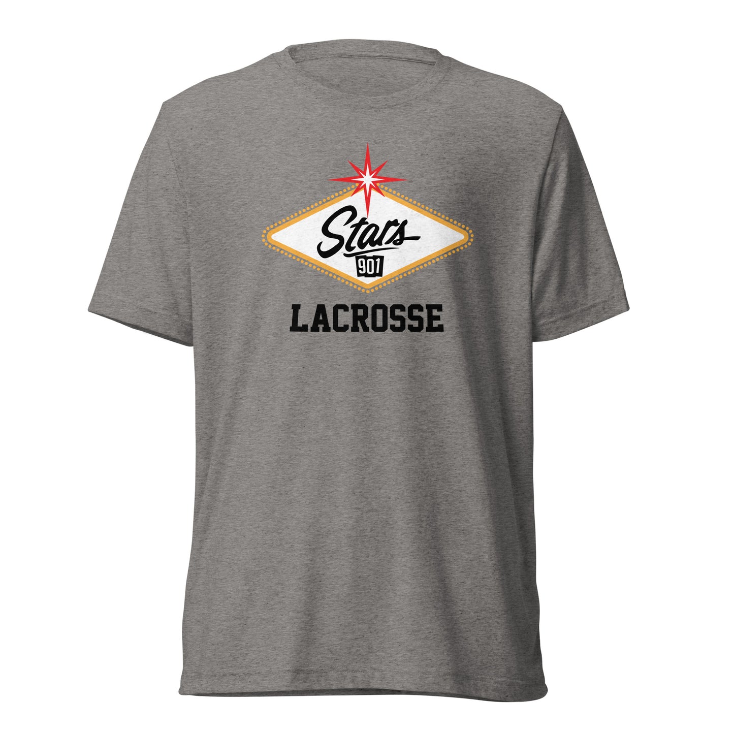 Adult Stars 901 Lacrosse Bella + Canvas Tri-Blend T-shirt