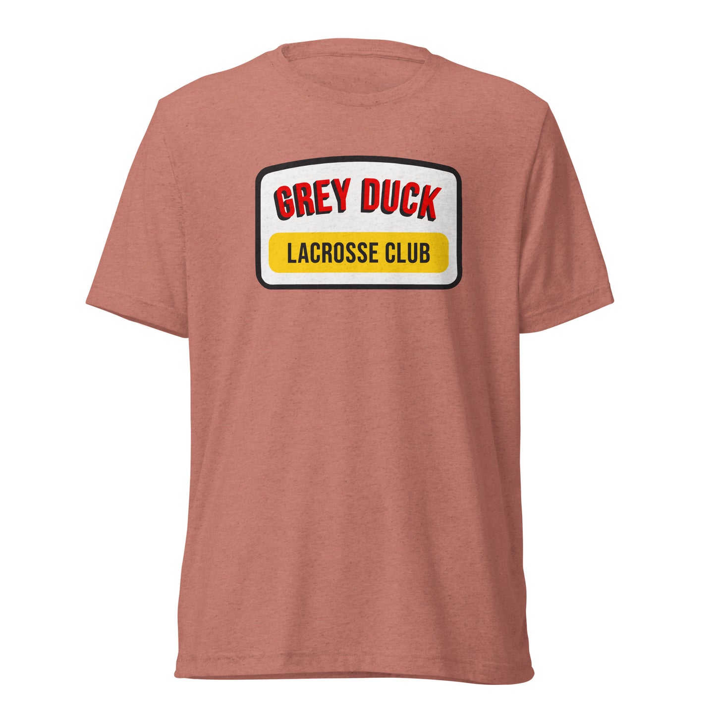 Adult Grey Duck Lacrosse Bella + Canvas Tri-Blend T-shirt