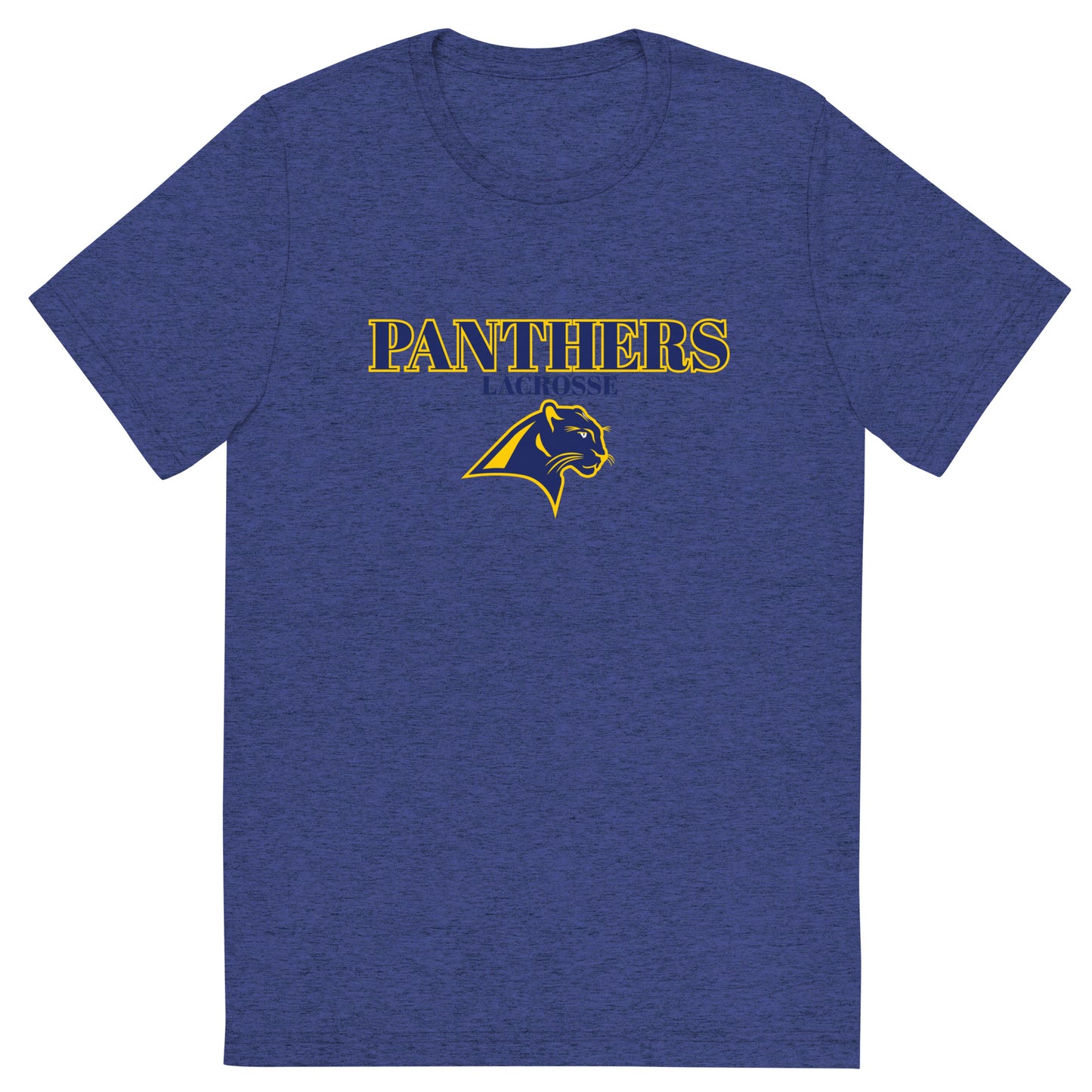 Adult Panthers Lacrosse Bella + Canvas Tri-Blend T-Shirt