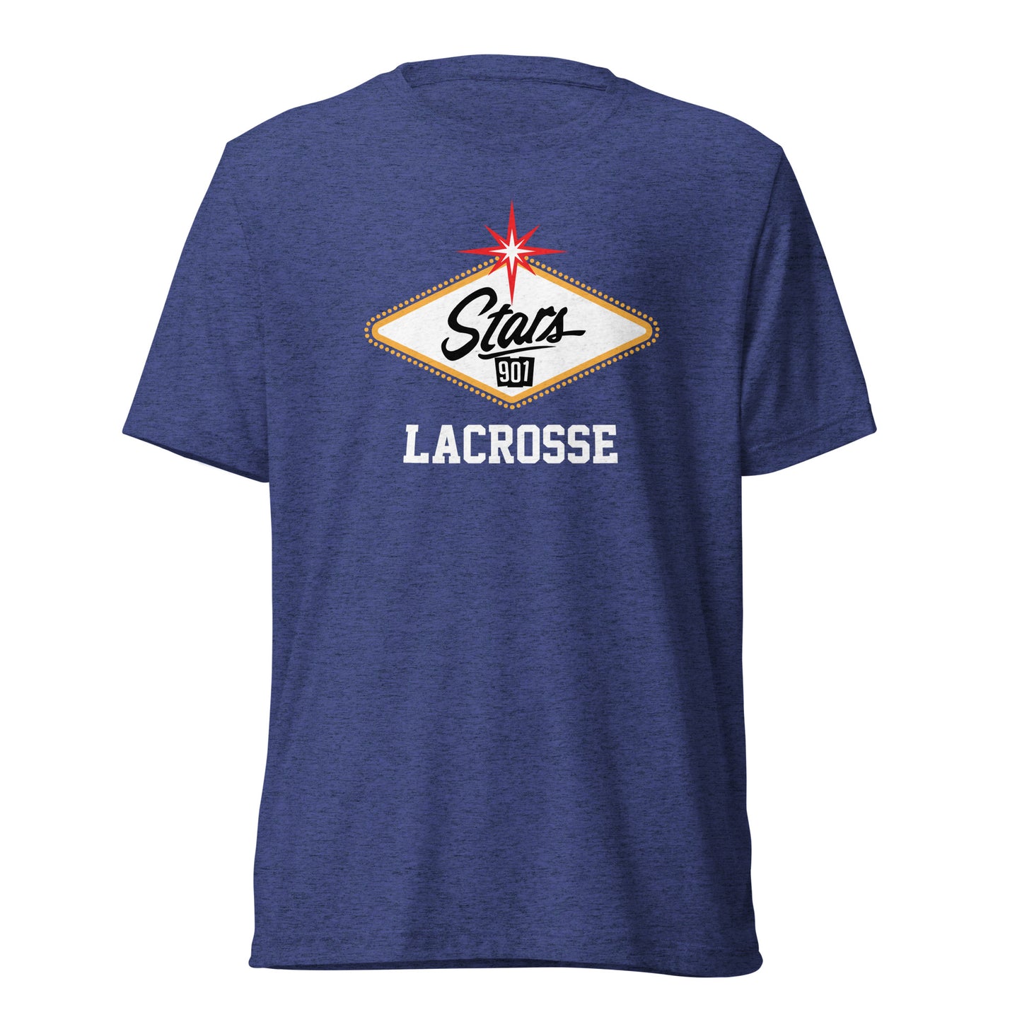 Adult Stars 901 Lacrosse Bella + Canvas Tri-Blend T-shirt