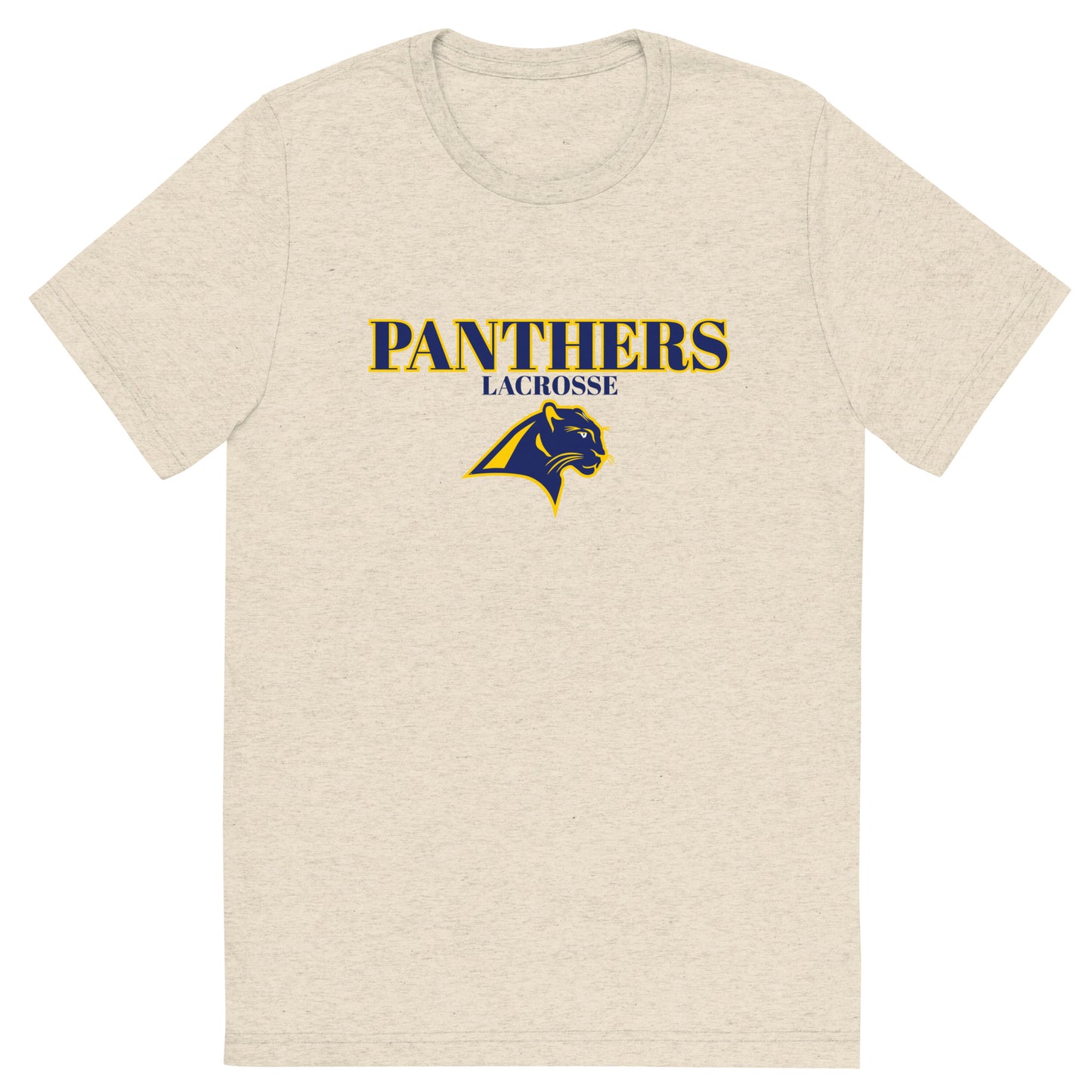 Adult Panthers Lacrosse Bella + Canvas Tri-Blend T-Shirt