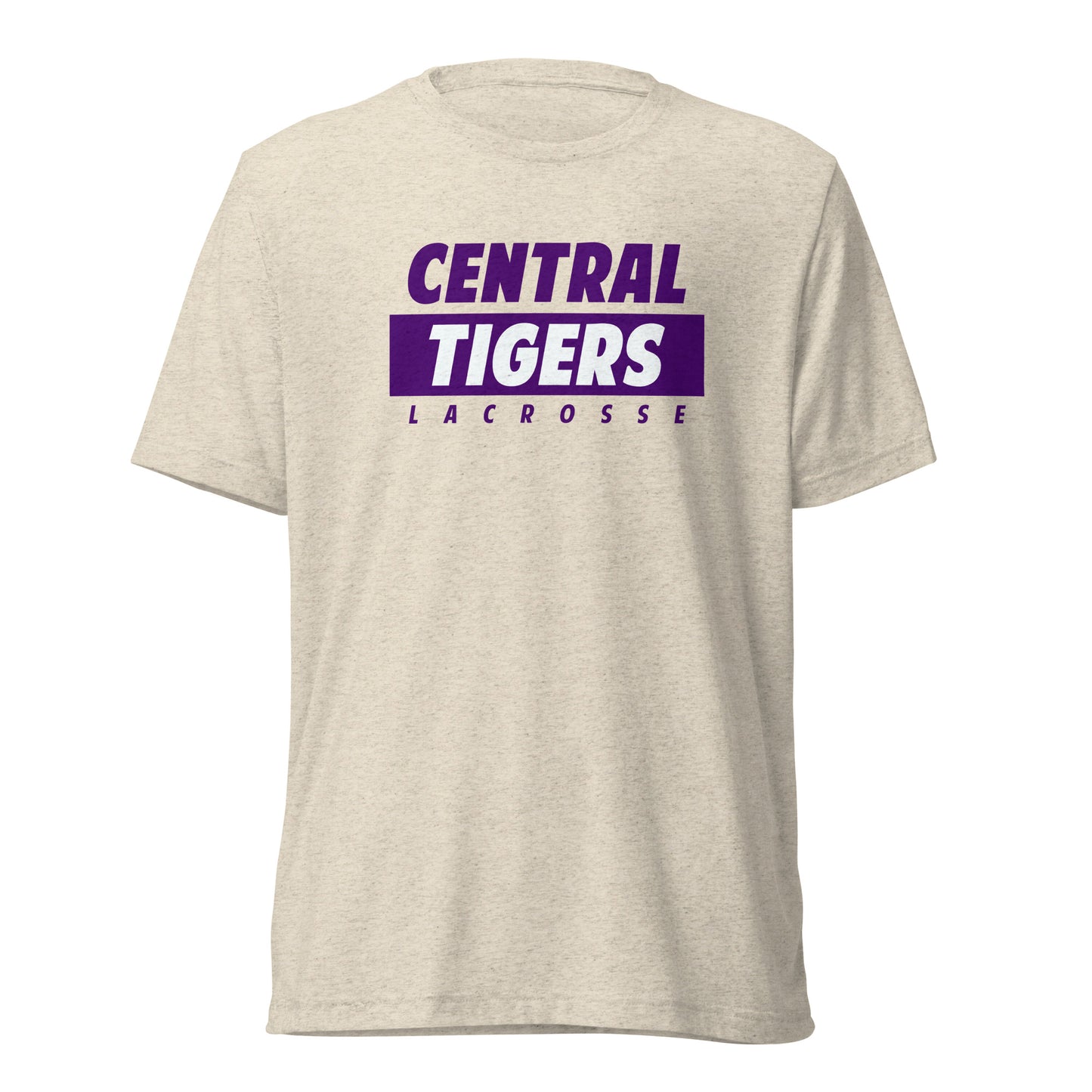 Adult Central Tigers Lacrosse Bella + Canvas Tri-Blend T-Shirt
