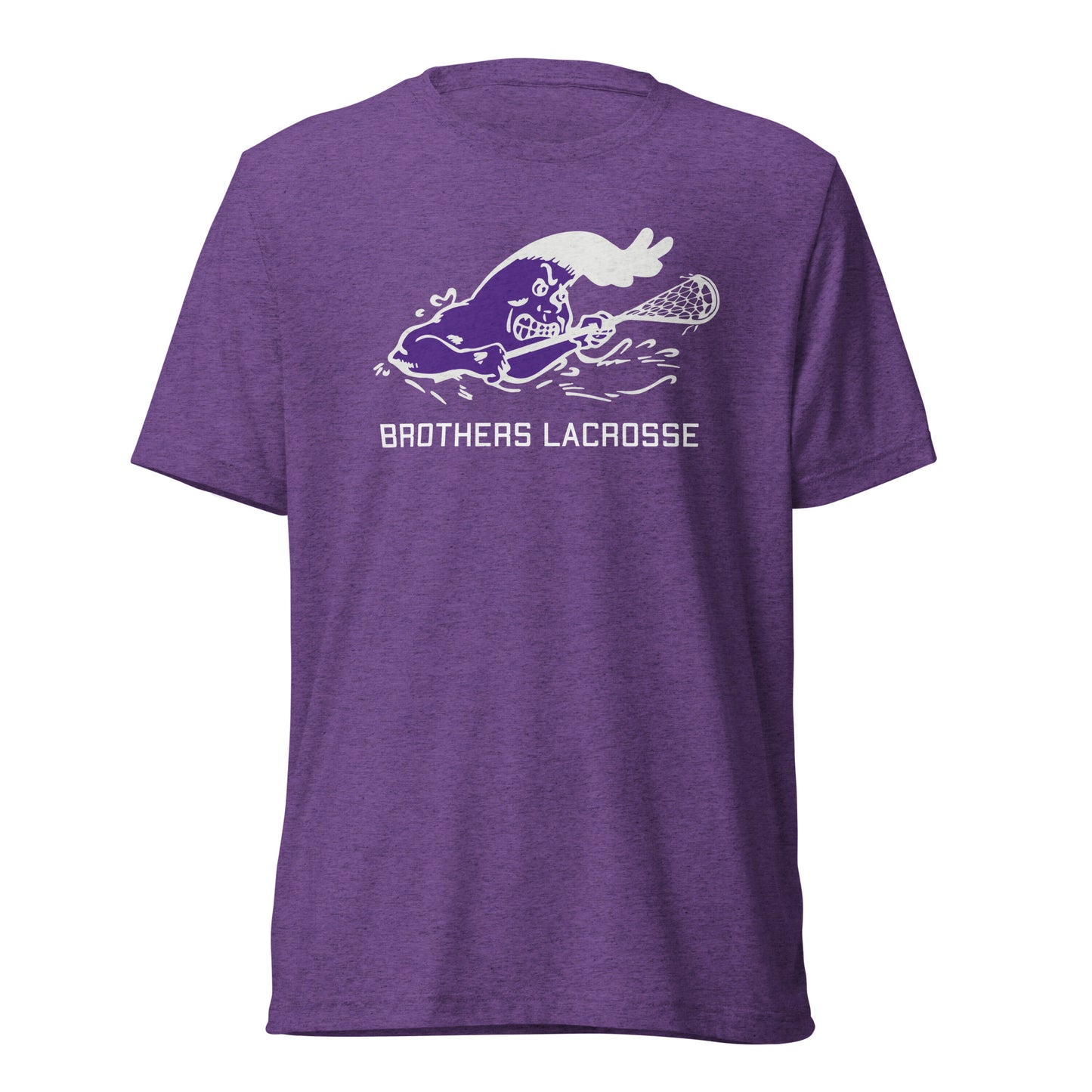 Adult Purple Wave Lacrosse Bella + Canvas Tri-Blend Tee