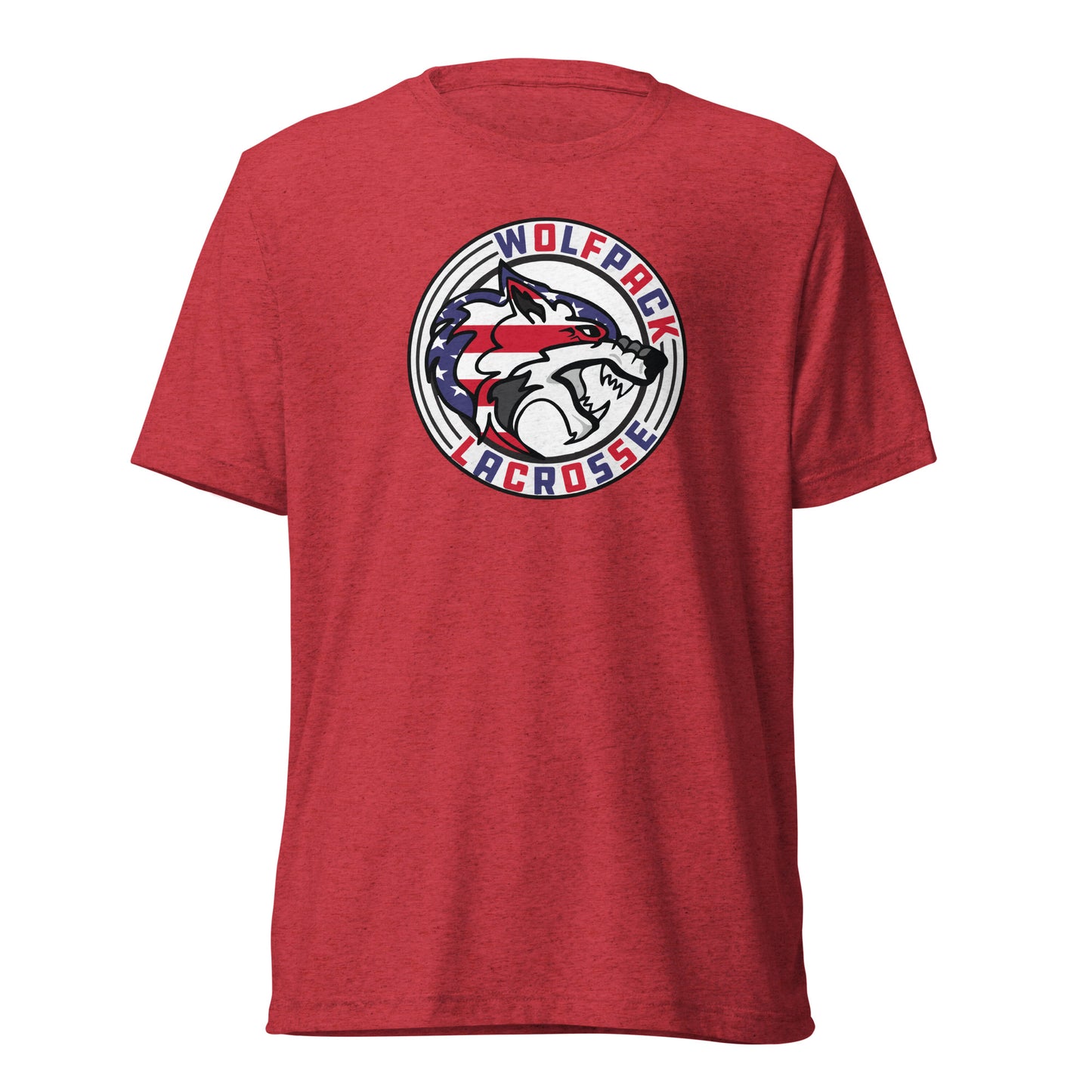 Adult Wolfpack Lacrosse USA Bella + Canvas Tri-Blend T-Shirt