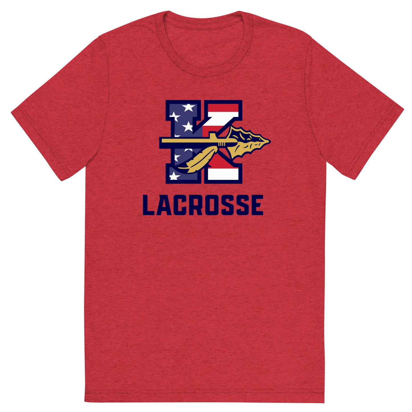 Adult Keller Lacrosse USA Bella + Canvas Tri-Blend T-Shirt
