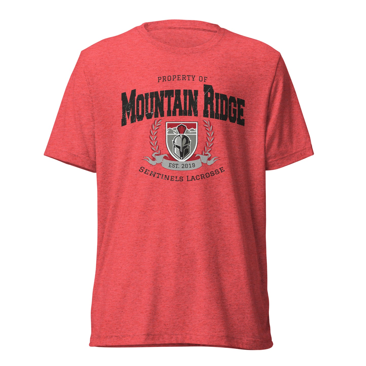 Adult Mountain Ridge Lacrosse Bella+Canvas Tri-Blend T-shirt