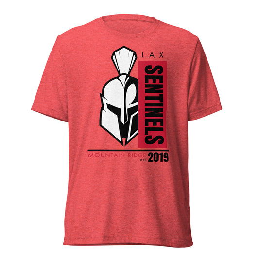 Adult Mountain Ridge Sentinels Lacrosse Bella + Canvas Tri-Blend T-Shirt