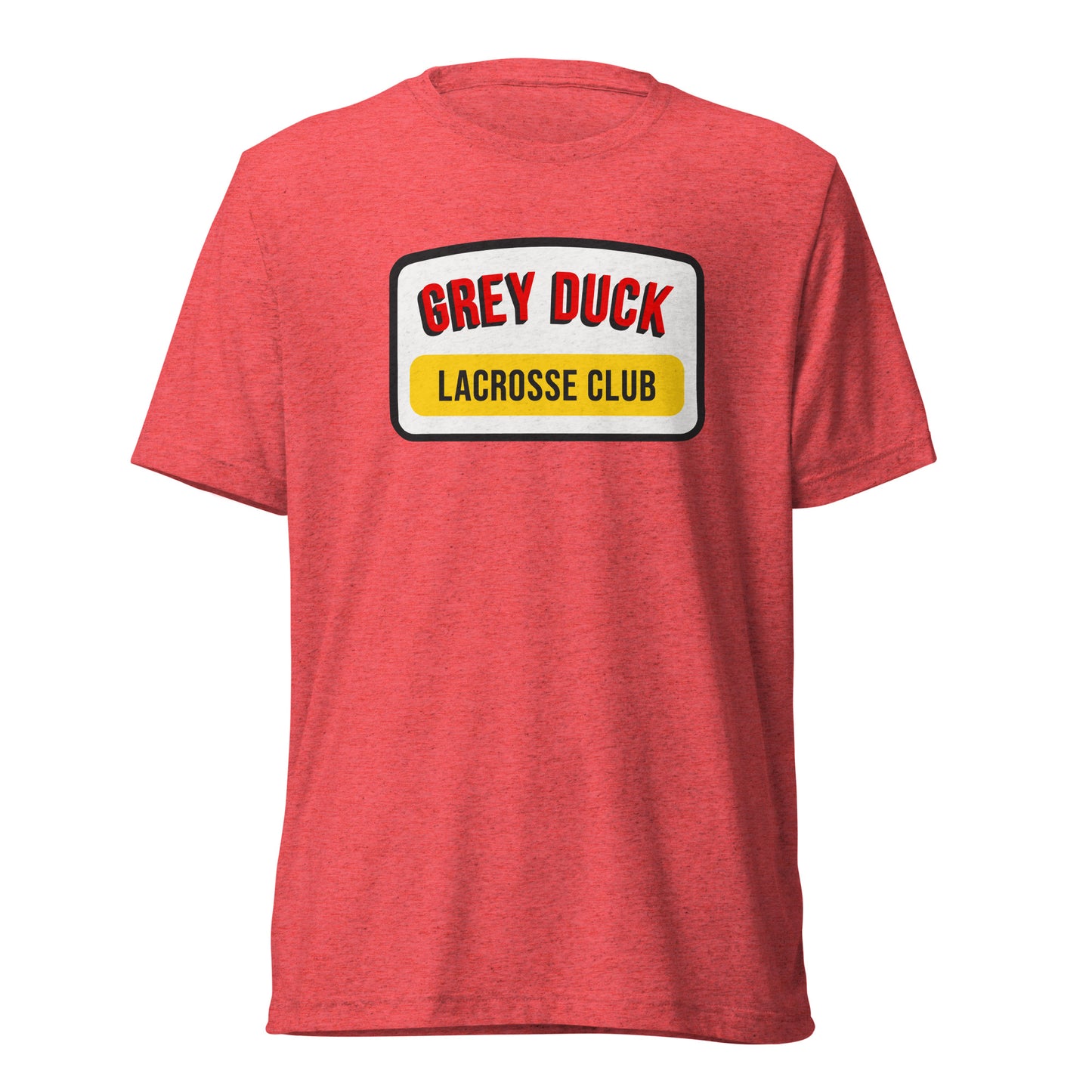 Adult Grey Duck Lacrosse Bella + Canvas Tri-Blend T-shirt