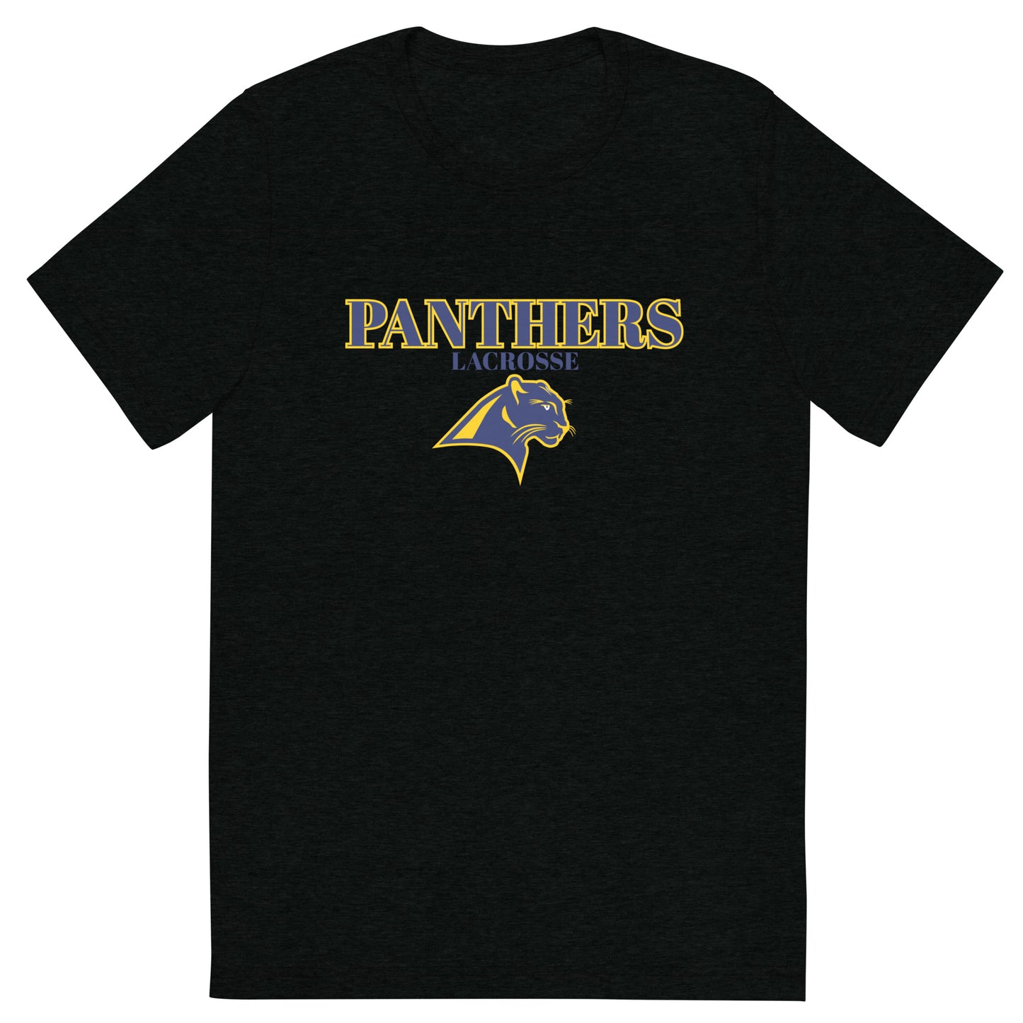 Adult Panthers Lacrosse Bella + Canvas Tri-Blend T-Shirt