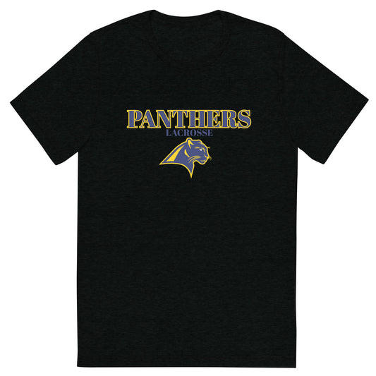 Adult Panthers Lacrosse Bella + Canvas Tri-Blend T-Shirt