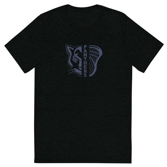 Adult Panthers Lacrosse Bella + Canvas Tri-Blend T-Shirt