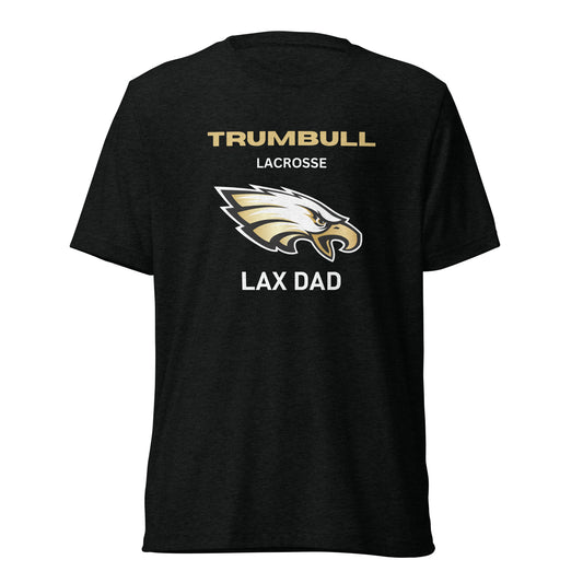Adult Trumbull Lacrosse Bella + Canvas Tri-Blend T-shirt | Lax Dad