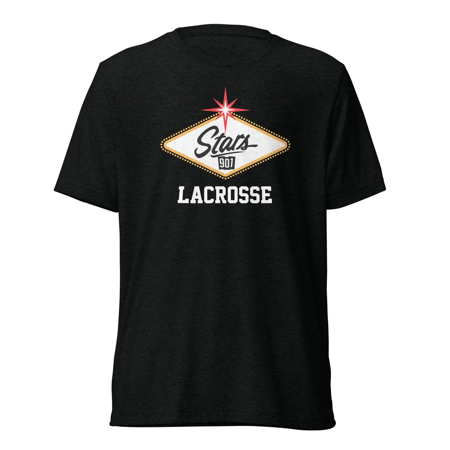 Adult Stars 901 Lacrosse Bella + Canvas Tri-Blend T-shirt