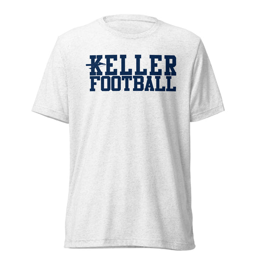 Adult Keller Football Tri-Blend T-Shirt