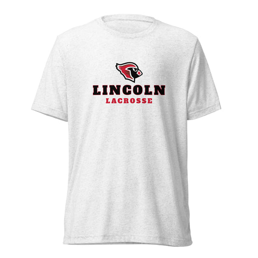 Adult Lincoln Lacrosse Bella + Canvas Tri-Blend T-shirt