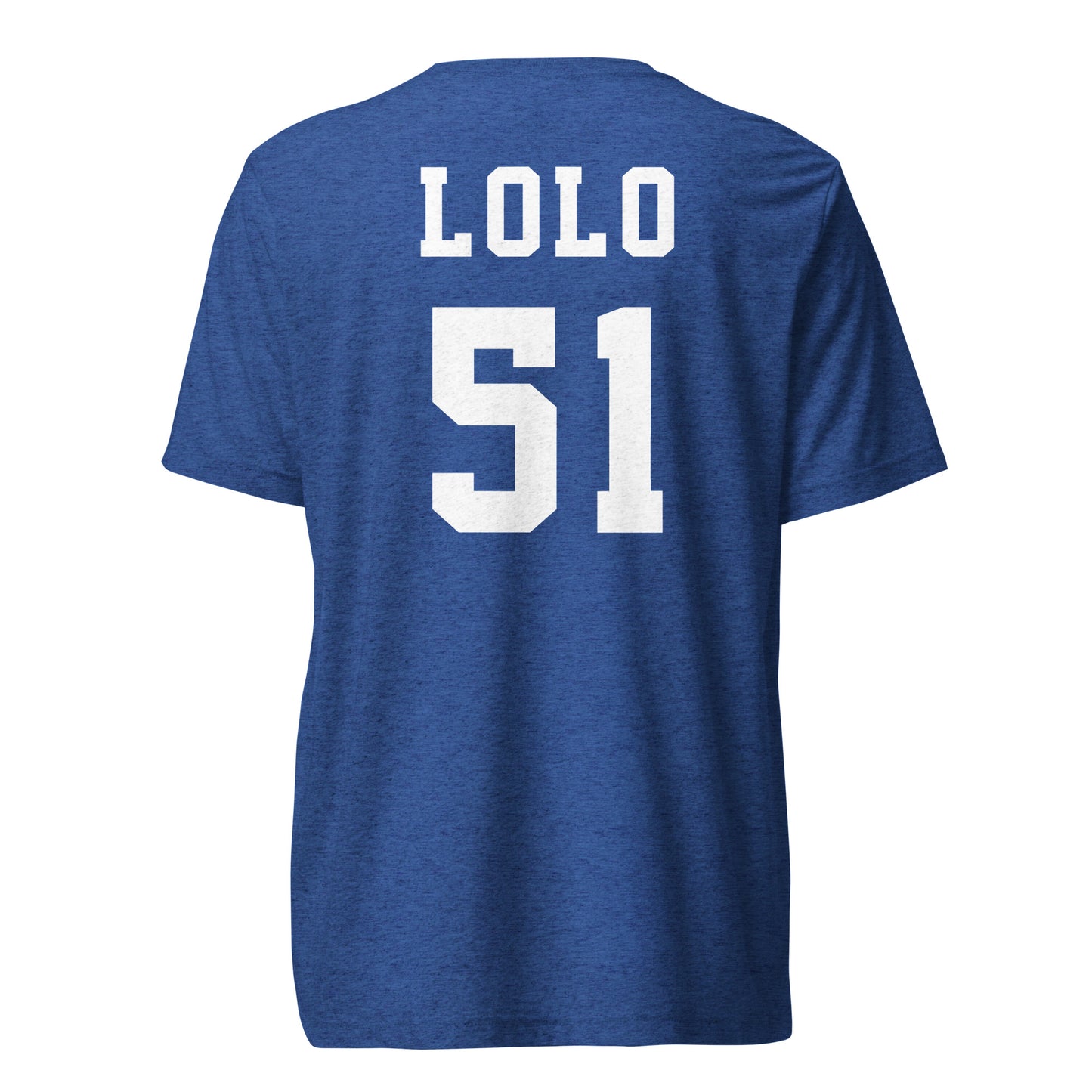 Adult Hopkins Lacrosse Bella + Canvas Tri-Blend T-shirt - LOLO 51