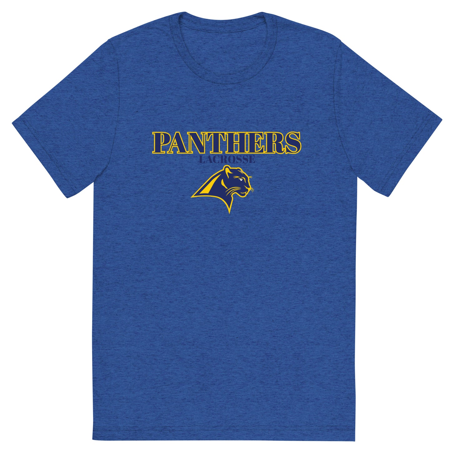Adult Panthers Lacrosse Bella + Canvas Tri-Blend T-Shirt