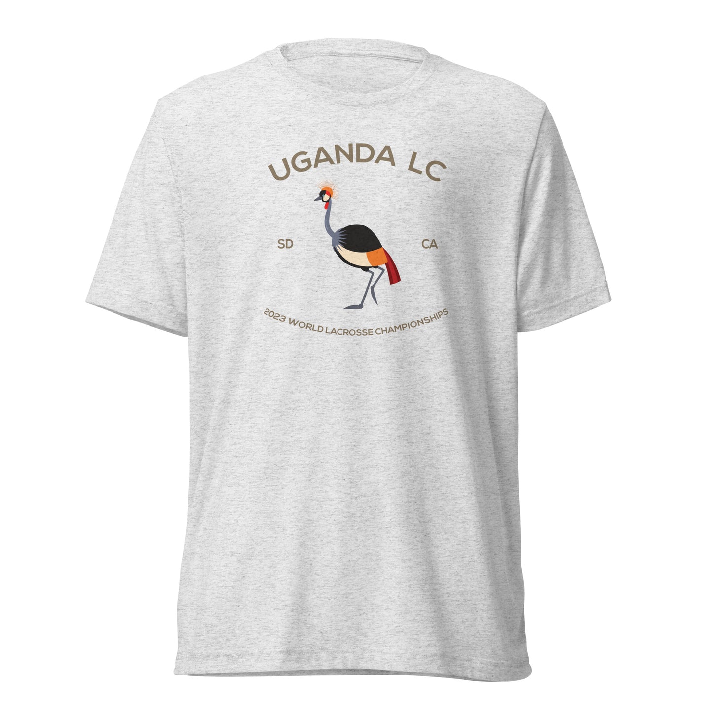 Adult Uganda Lacrosse Bella + Canvas Tri-blend T-shirt