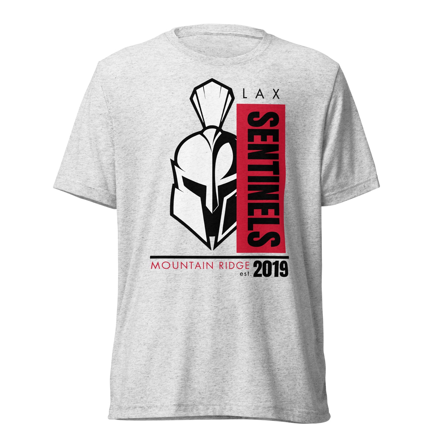 Adult Mountain Ridge Sentinels Lacrosse Bella + Canvas Tri-Blend T-Shirt