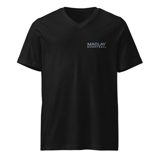 Adult Maclay Basketball Bella + Canvas V-Neck T-Shirt