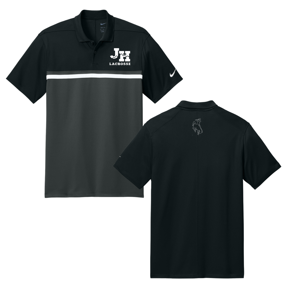 Nike Dri-FIT Victory Colorblock Polo - Black / Anthracite / White