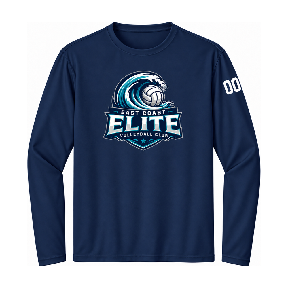 Surge Volleyball — Navy Long-Sleeve Warm-Up — approved team design