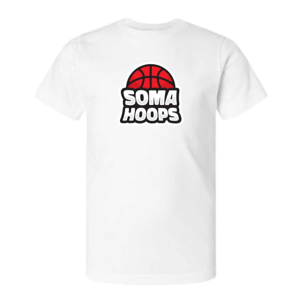 Youth SOMA Hoops Fine Jersey Tee — White
