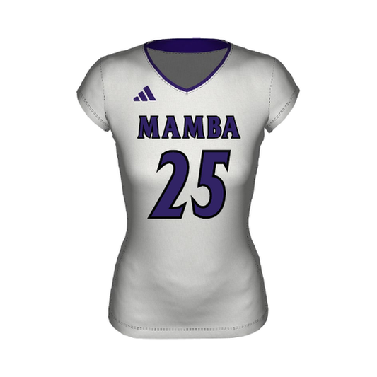 White Adidas Short Sleeve Jersey (Libero) — front view