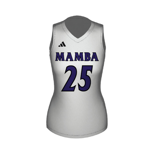 White Adidas Sleeveless Jersey — front view