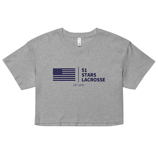 Women's 51 Stars Lacrosse AS Colour Crop Top