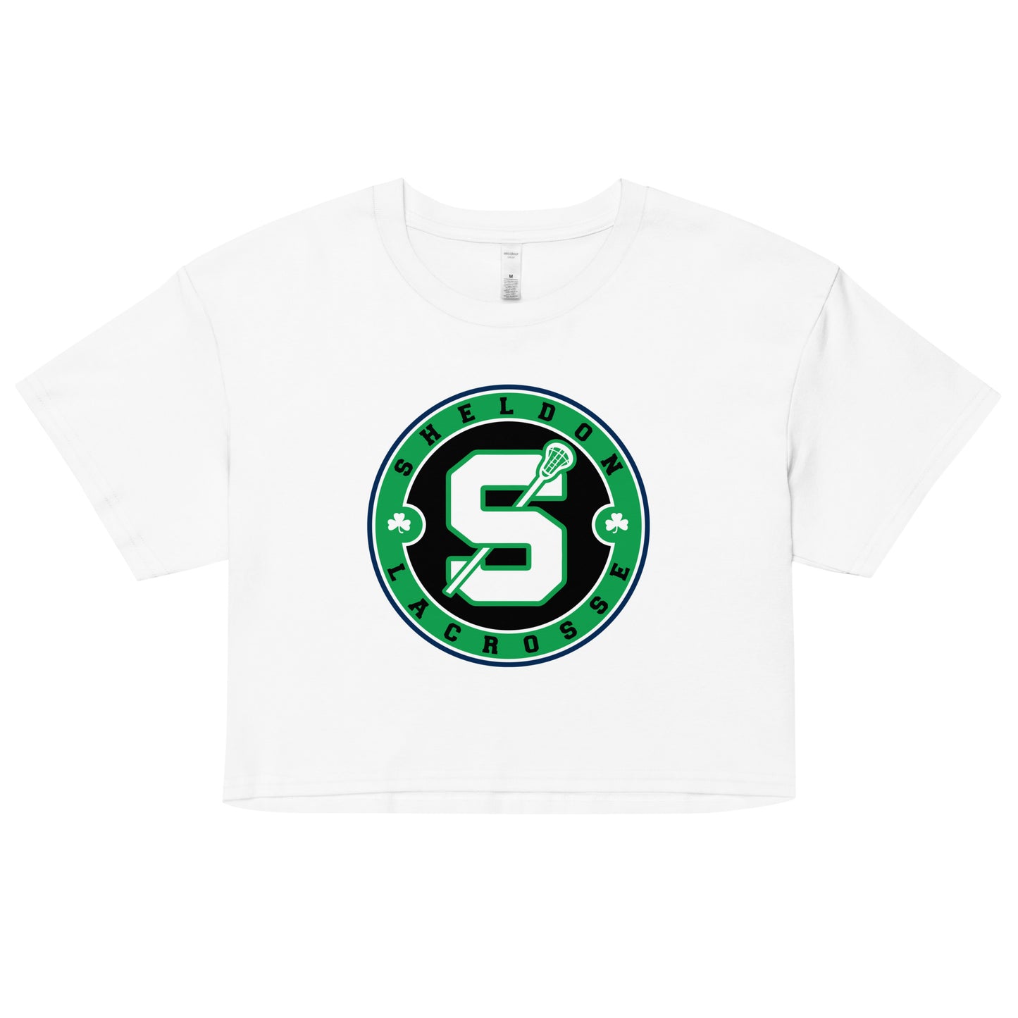 Women's Sheldon Boys and Girls Lacrosse AS Colour Crop Top