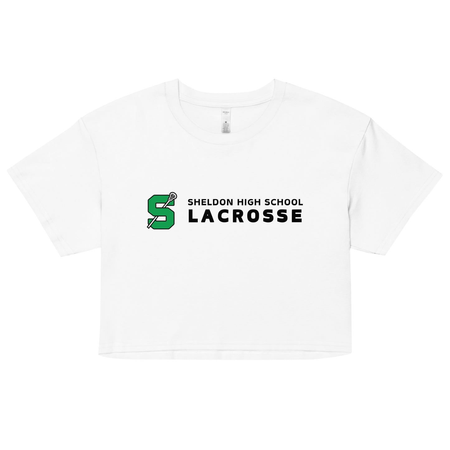 Women's Sheldon Boys and Girls Lacrosse AS Colour Crop Top