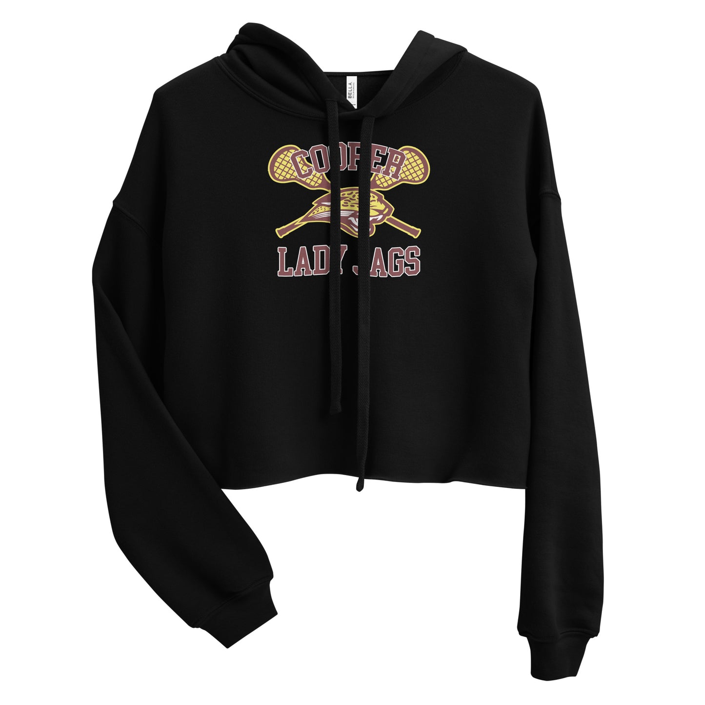 Women's Cooper Lacrosse Bella + Canvas Crop Hoodie