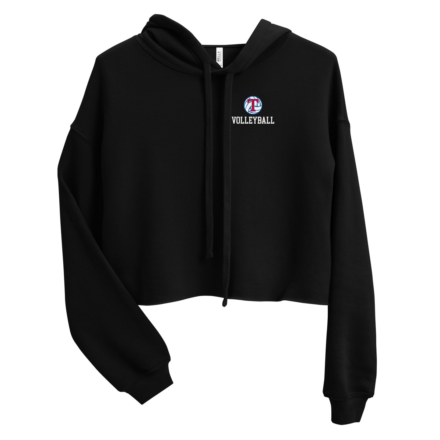 Women's TMHS Volleyball Bella + Canvas Crop Hoodie