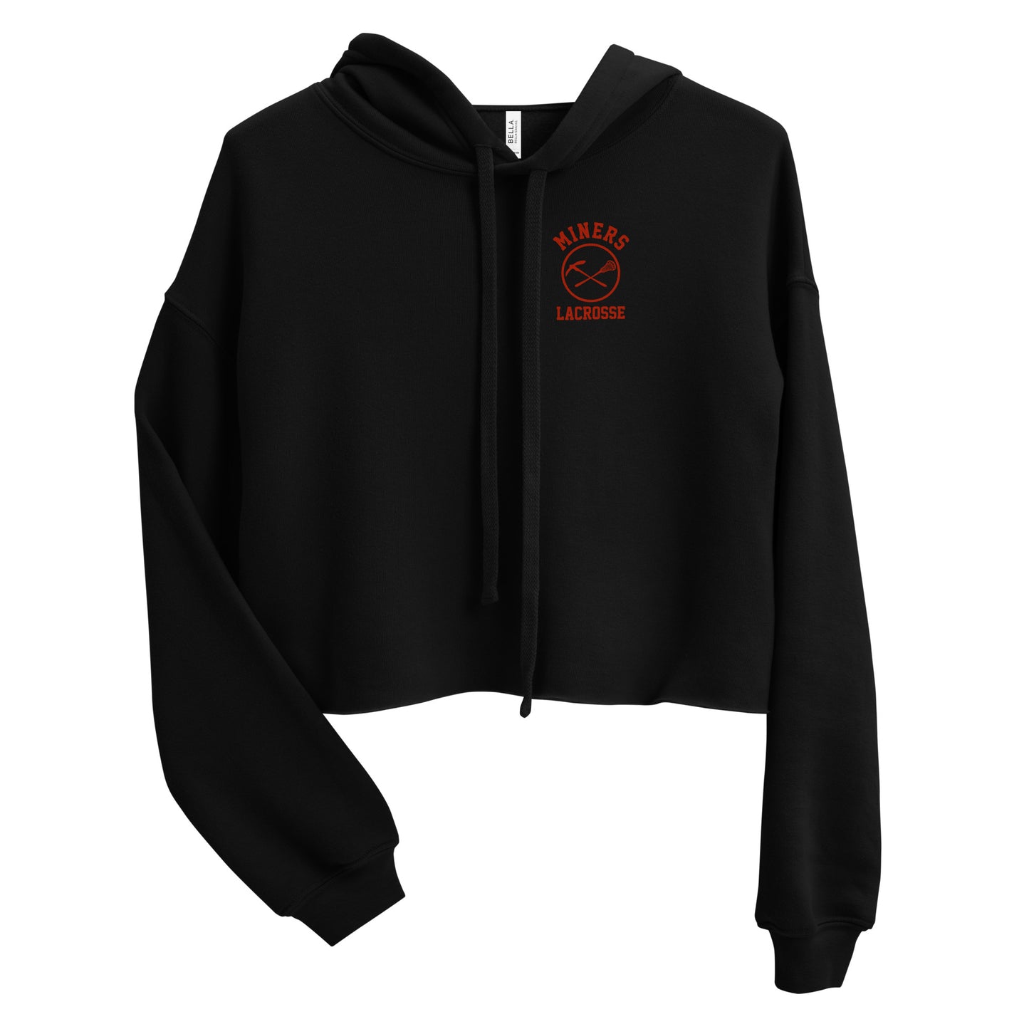 Women's PCHS Girls Lacrosse Bella + Canvas Crop Hoodie