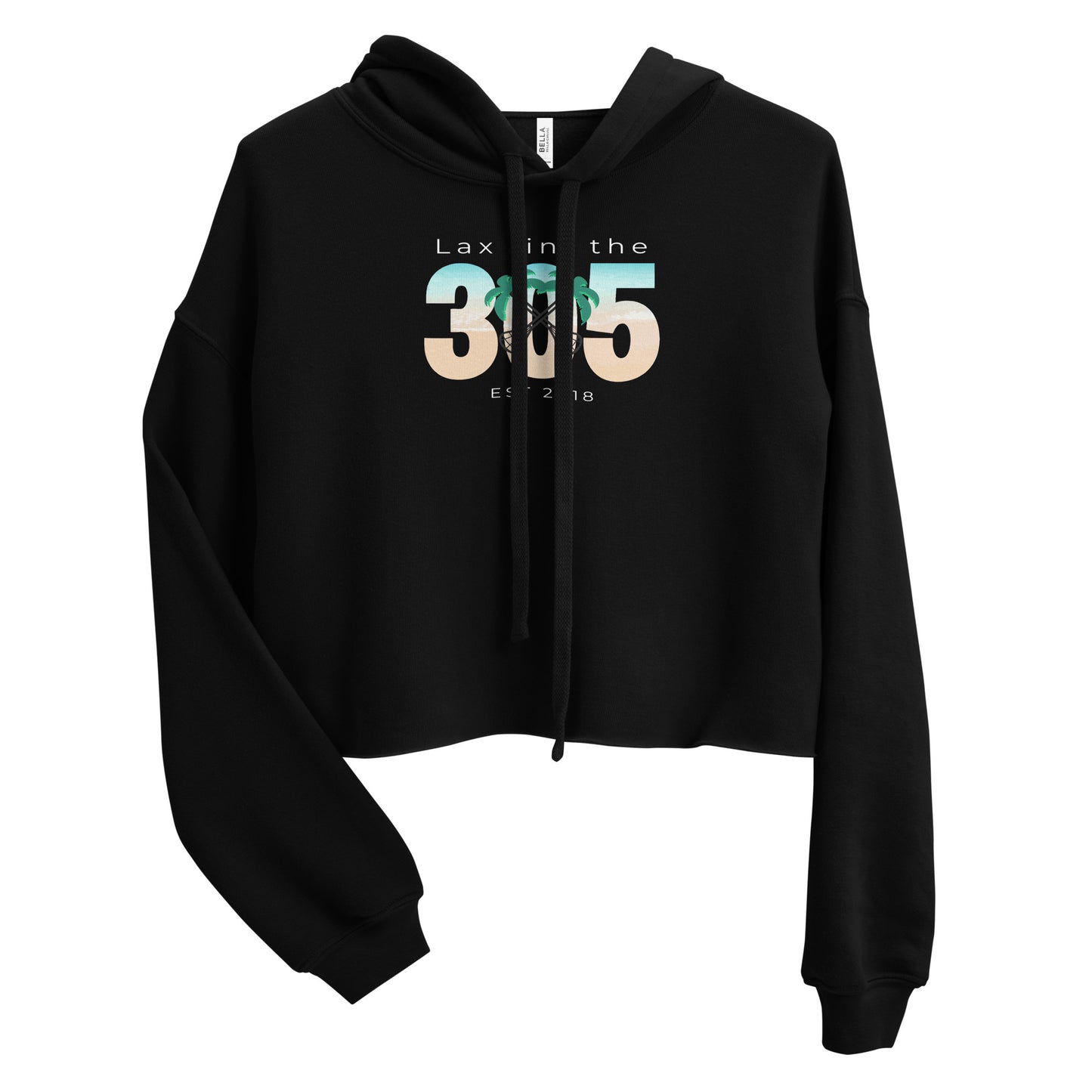 Women's Lax in the 305 Bella + Canvas Crop Hoodie