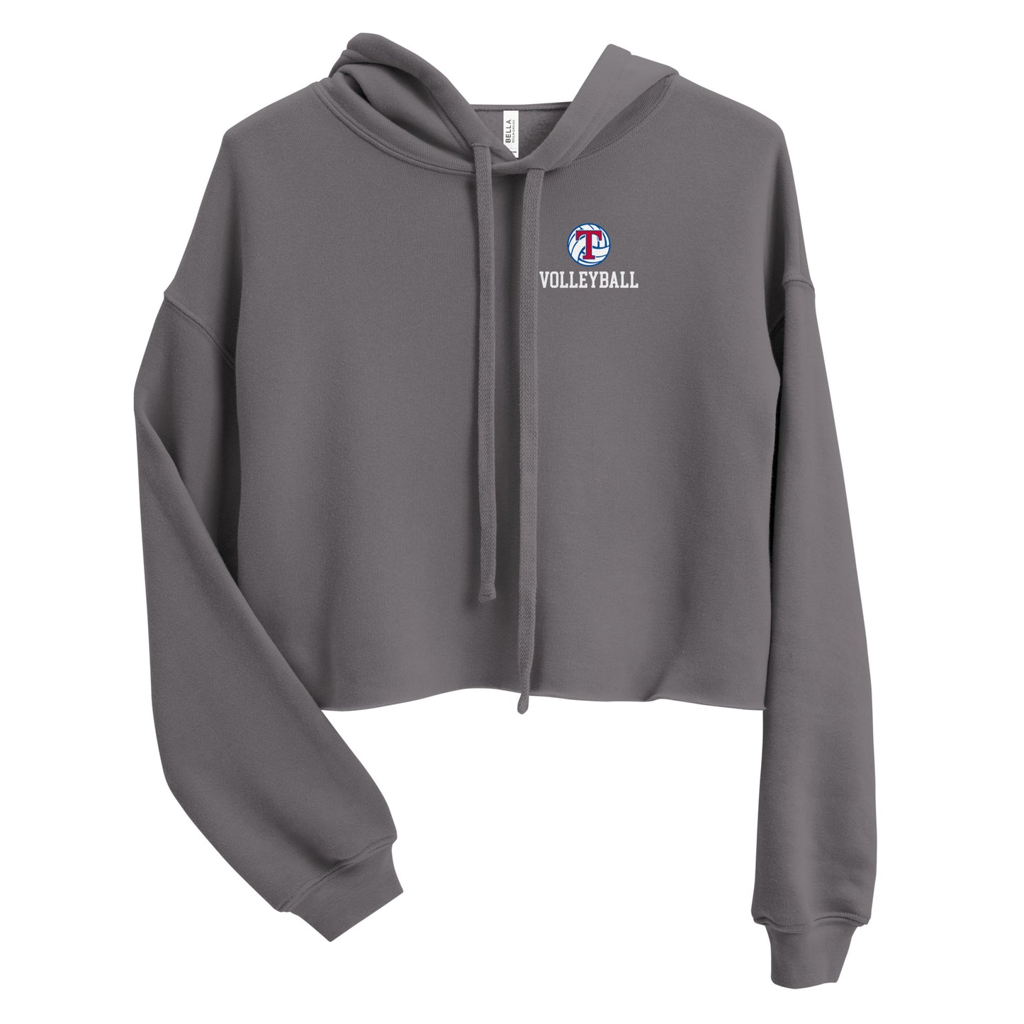 Women's TMHS Volleyball Bella + Canvas Crop Hoodie