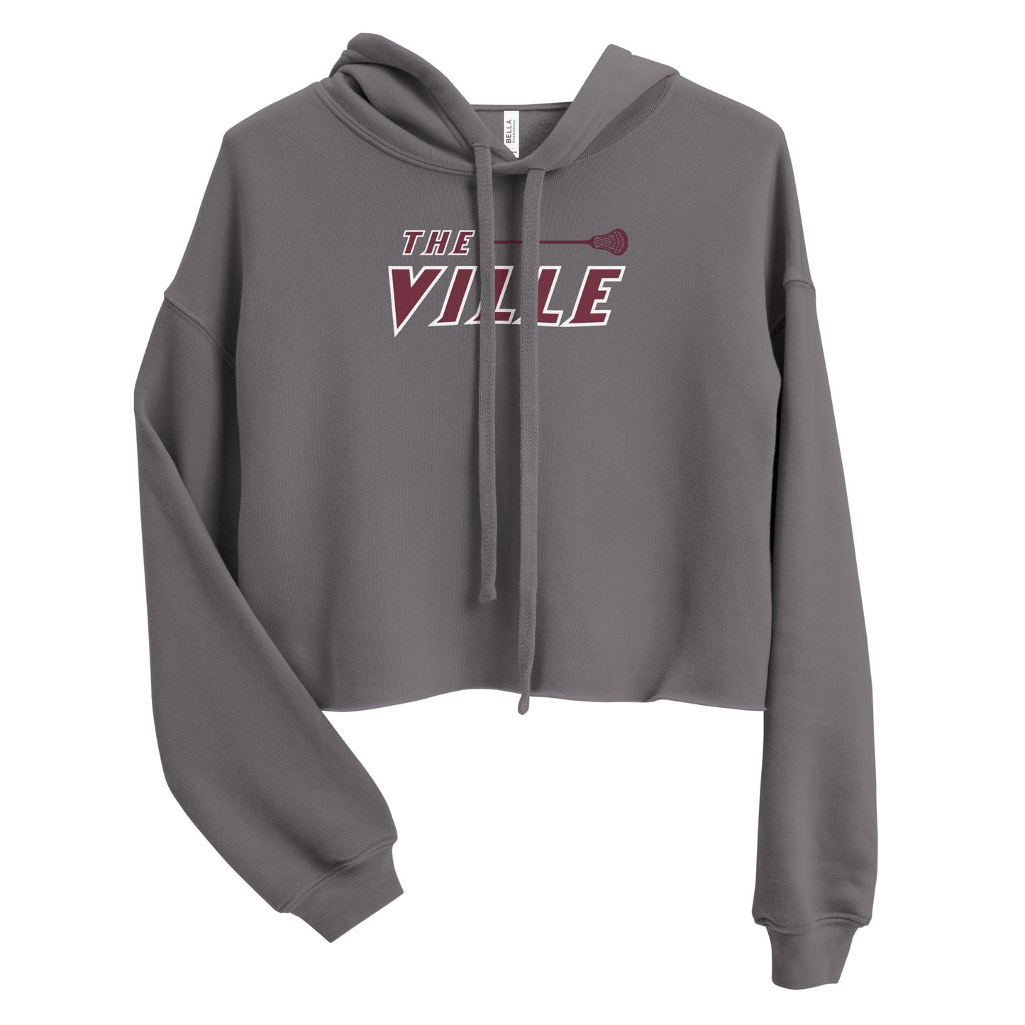 Women's Collierville Lacrosse Bella + Canvas Crop Hoodie