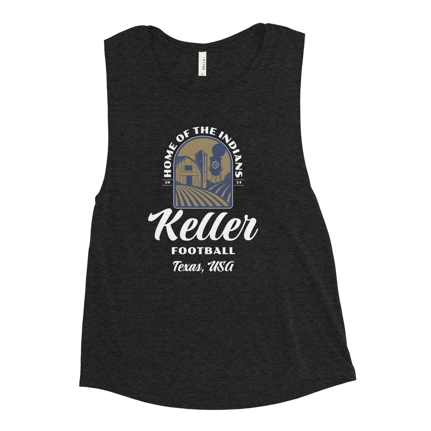 Women's Keller Football Muscle Tank