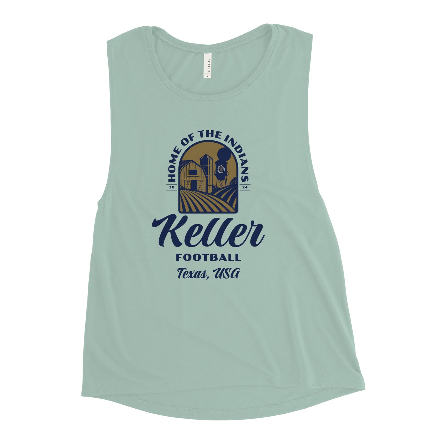 Women's Keller Football Muscle Tank
