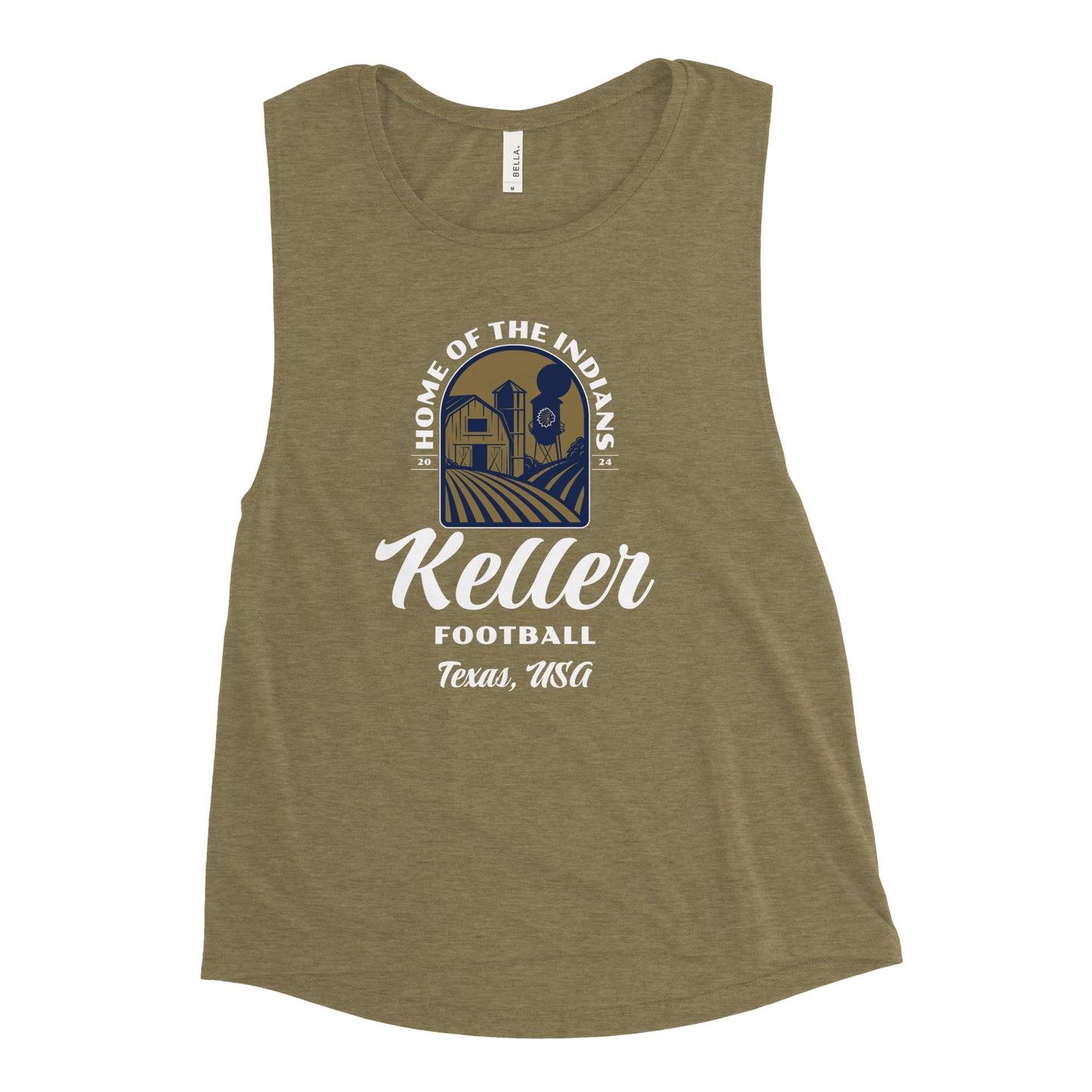 Women's Keller Football Muscle Tank