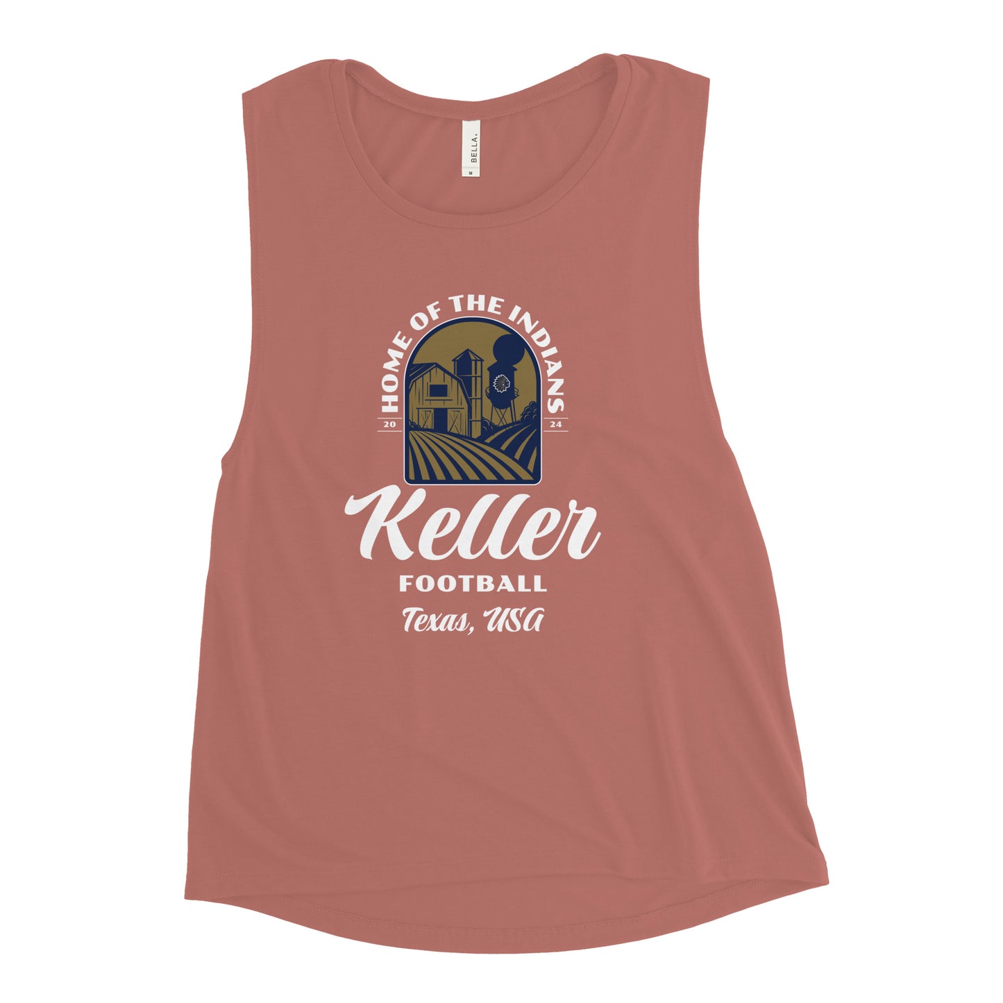 Women's Keller Football Muscle Tank