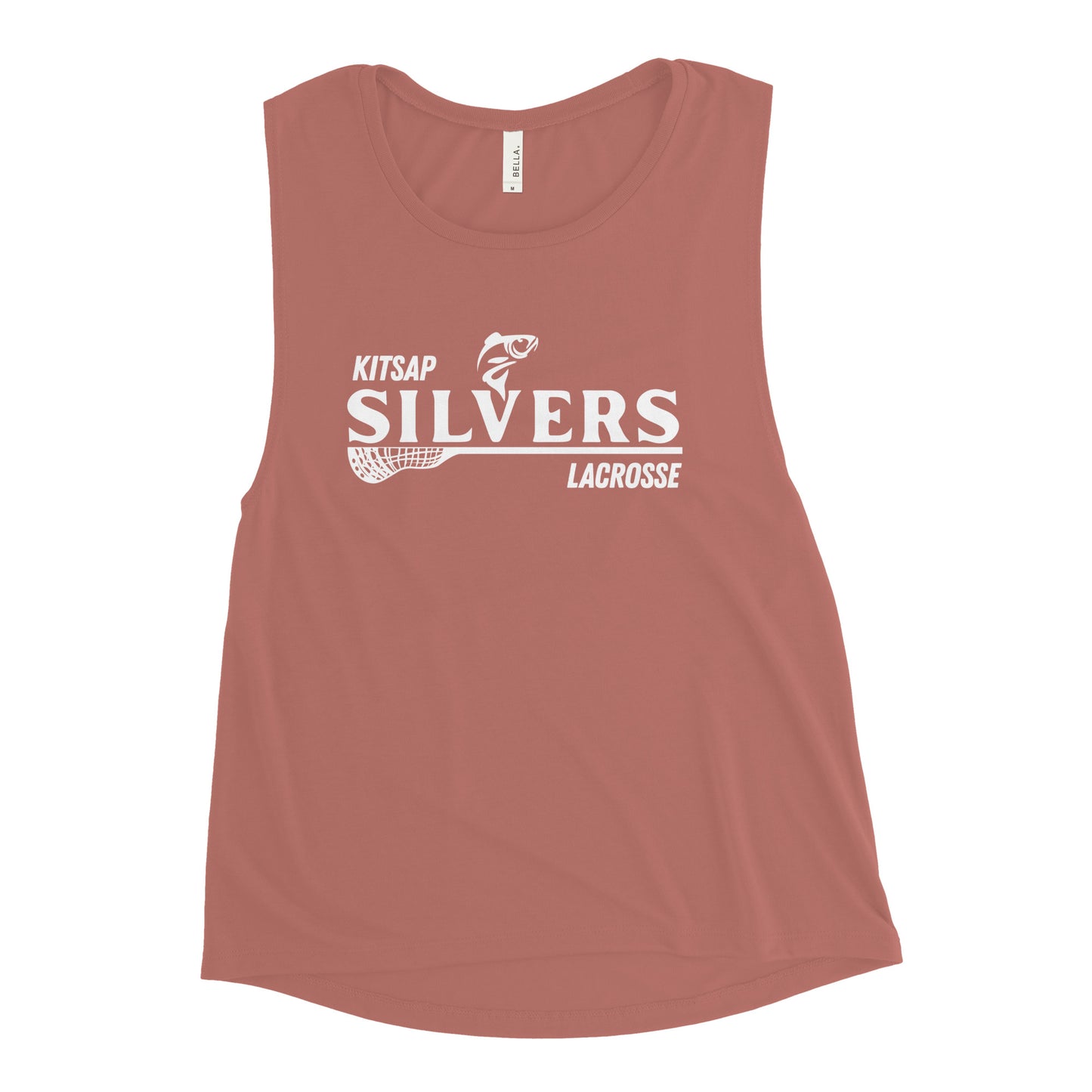 Women's Kitsap Silvers Bella + Canvas Muscle Tank