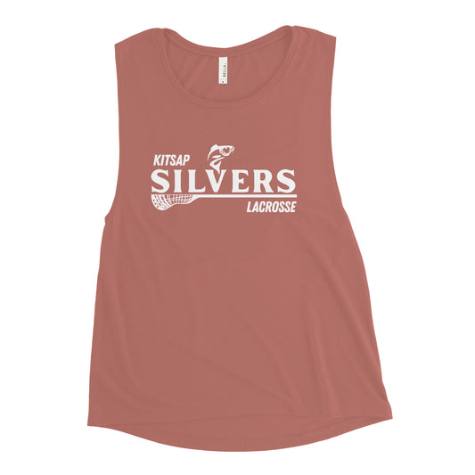 Women's Kitsap Silvers Bella + Canvas Muscle Tank