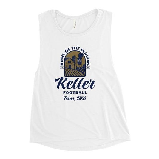 Women's Keller Football Muscle Tank