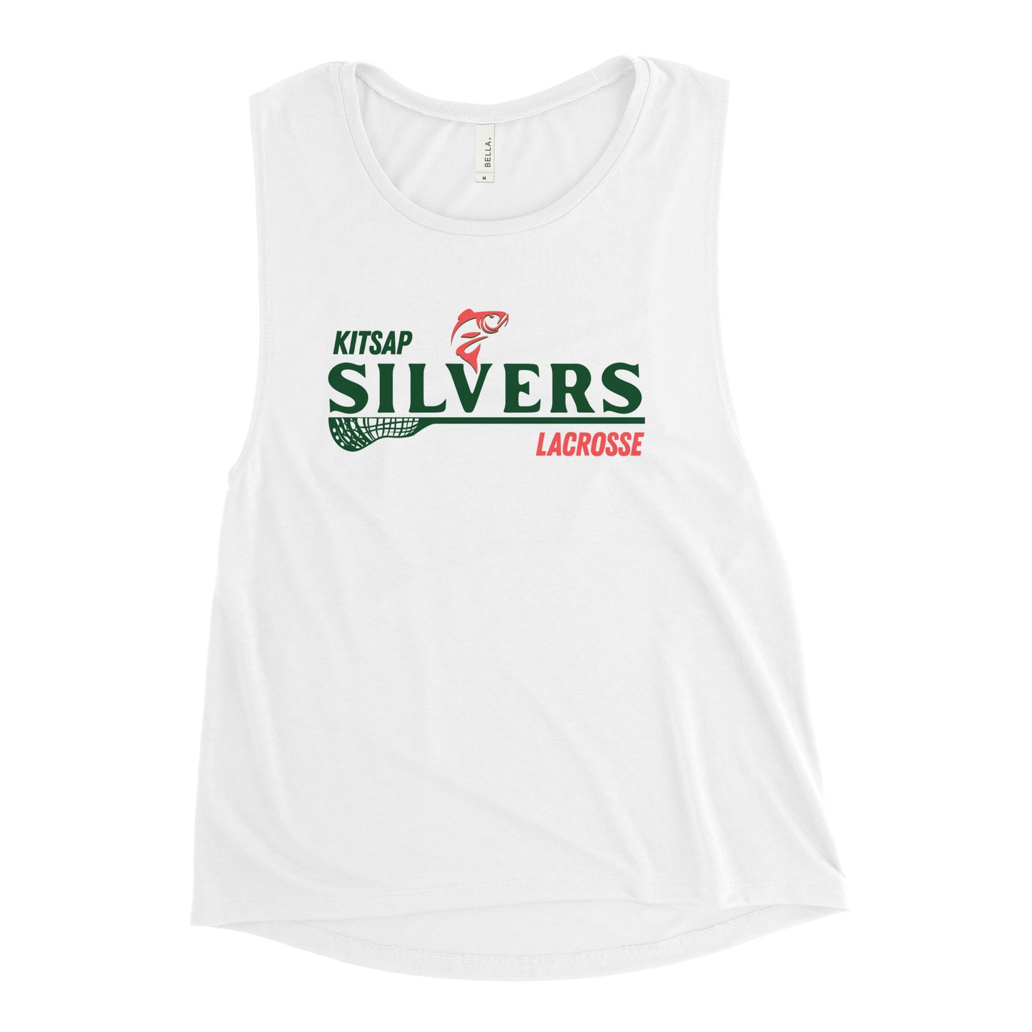 Women's Kitsap Silvers Bella + Canvas Muscle Tank