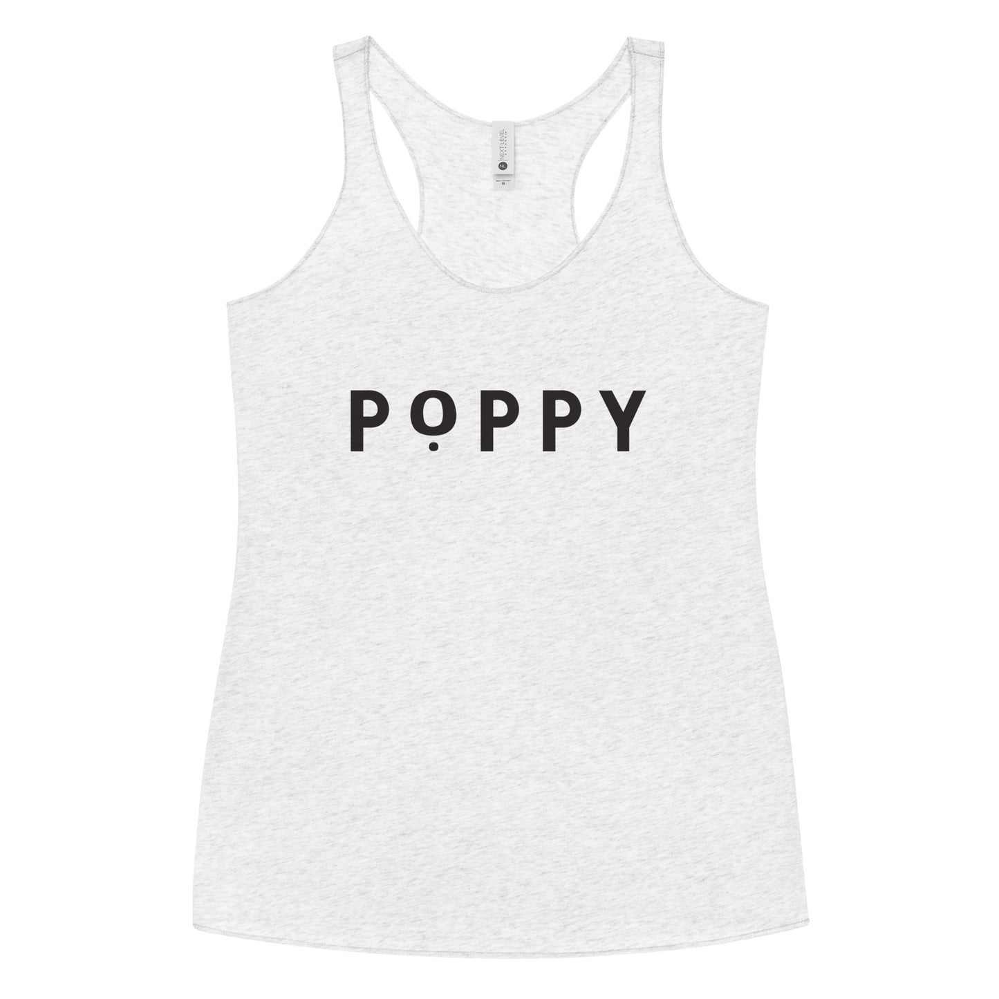 Women's Poppy Flowers Next Level Racerback Tank