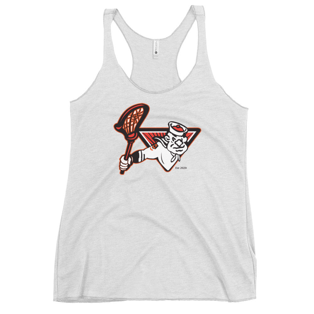 Women's Sailors Lax Next Level Racerback Tank